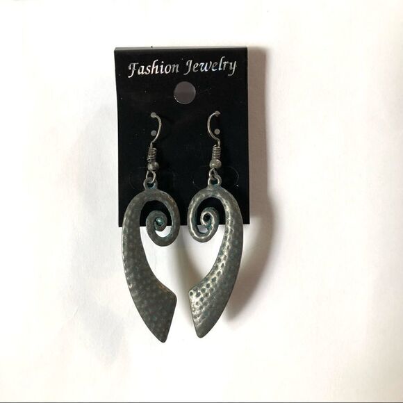 Fashion Jewelry Artsy Earrings Metal Dangle (A)93 - Picture 3 of 6
